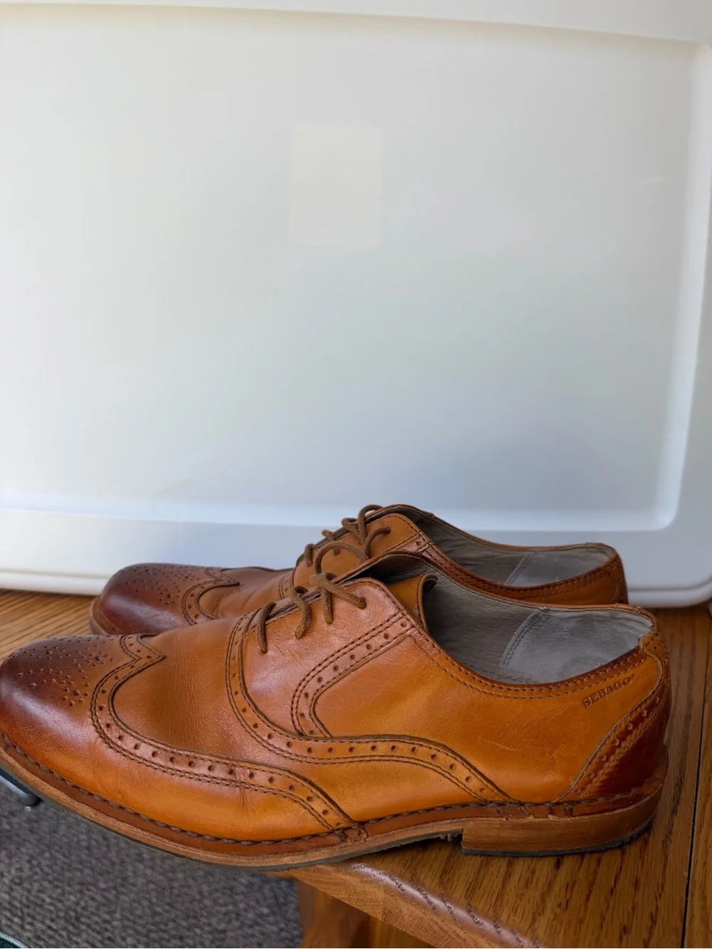 Make offer! Vintage Sebago Men’s Tan Leather Wingtip Oxfords. RARE